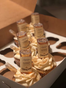 Jack Whiskey Cupcakes (6 ct)